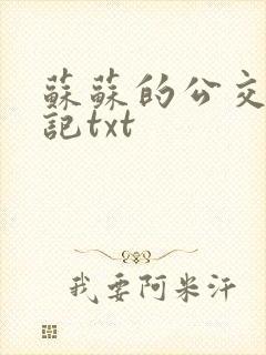 苏苏的公交车日记txt