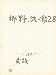 乡野欲潮28章