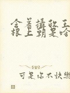 含着摄政王的紫根上朝是啥小说