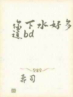 你下水好多下水道bd