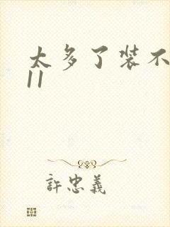 太多了装不下H11