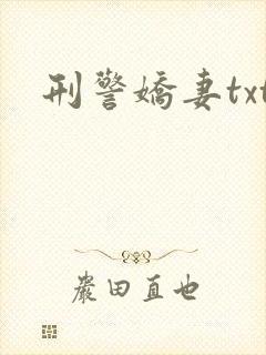 刑警娇妻txt