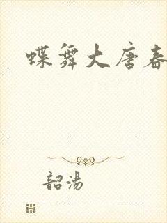 蝶舞大唐春封面