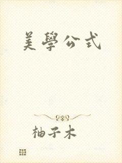美学公式封面