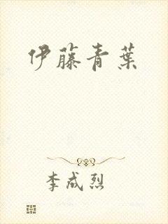 伊藤青叶封面