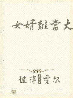 女婿难当大结局