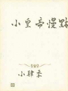 小皇帝慢点疼封面