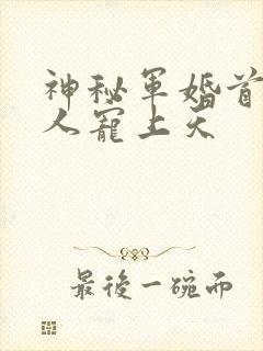 神秘军婚首长大人宠上天