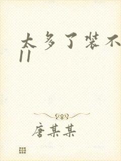 太多了装不下H11封面