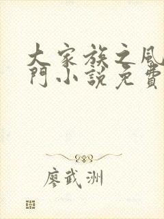 大家族之风流豪门小说免费阅读封面