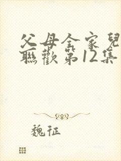 父母全家儿女大联欢第12集封面