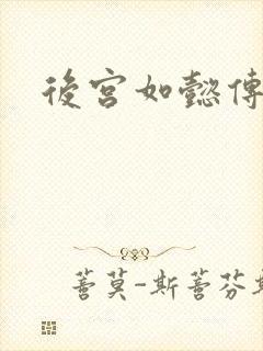 后宫如懿传小说