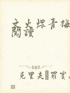 文火煨青梅免费阅读