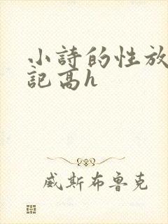 小诗的性放荡日记高h