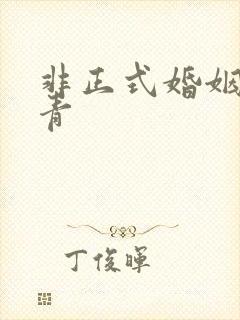 非正式婚姻雾里青