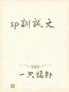 sp训诫文
