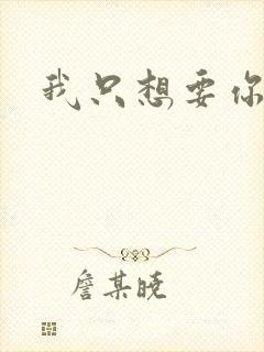 我只想要你封面