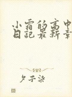 小霜的高中成长日记最新章节