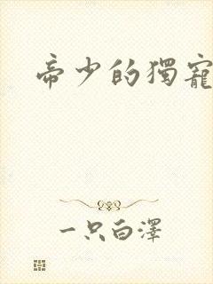 帝少的独宠娇妻封面