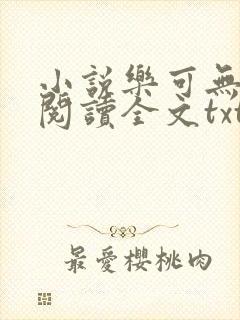 小说乐可无弹窗阅读全文txt金银花