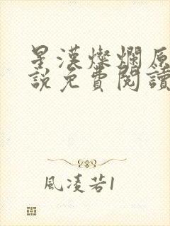 星汉灿烂原著小说免费阅读