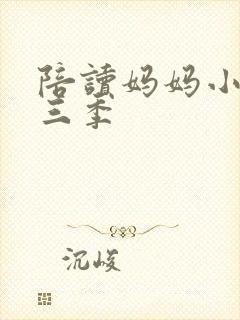 陪读妈妈小说第三季封面