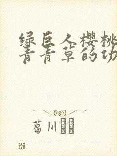 绿巨人樱桃荔枝青青草的功效