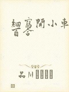 细写开小车车的百合