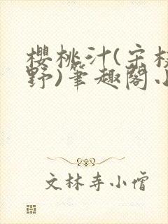 樱桃汁(宋枝江野)笔趣阁小说渡欲封面