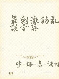 最刺激的乱惀小说合集