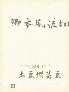 卿本风流txt封面