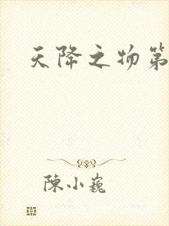 天降之物第一季封面