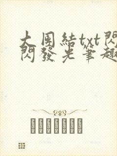 大团结txt闪闪发光笔趣阁