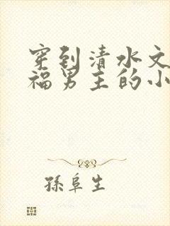 穿到清水文里造福男主的小说