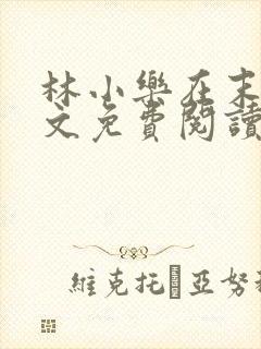 林小乐在末世全文免费阅读封面