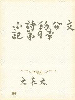 小诗的公交车日记第9章封面