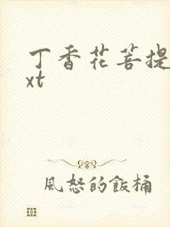 丁香花菩提树txt