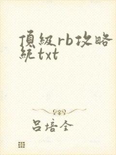 顶级rb攻略系统txt