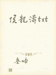 侯龙涛txt封面
