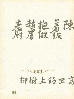 老赵抱着陈婷在厨房做饭