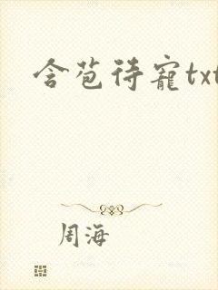 含苞待宠txt封面