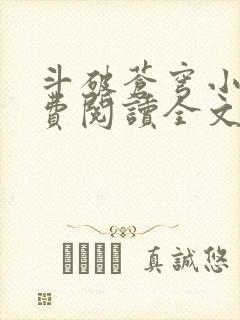 斗破苍穹小说免费阅读全文无弹窗