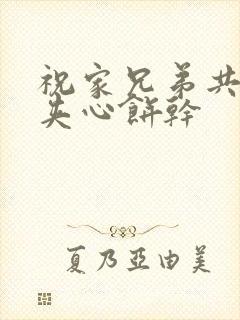 祝家兄弟共享后夹心饼干