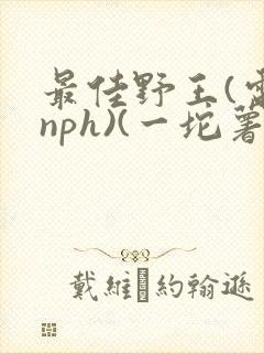 最佳野王(电竞nph)(一坨薯饼)_无拼音封面