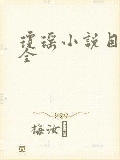 琼瑶小说目录大全封面