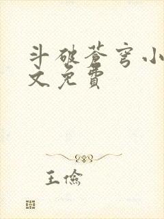 斗破苍穹小说全文免费