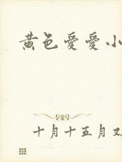 黄色爱爱小说