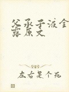 父承子液金银花露原文