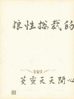 狼性总裁的尤物