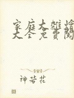 家庭大杂烩小说大全免费阅读